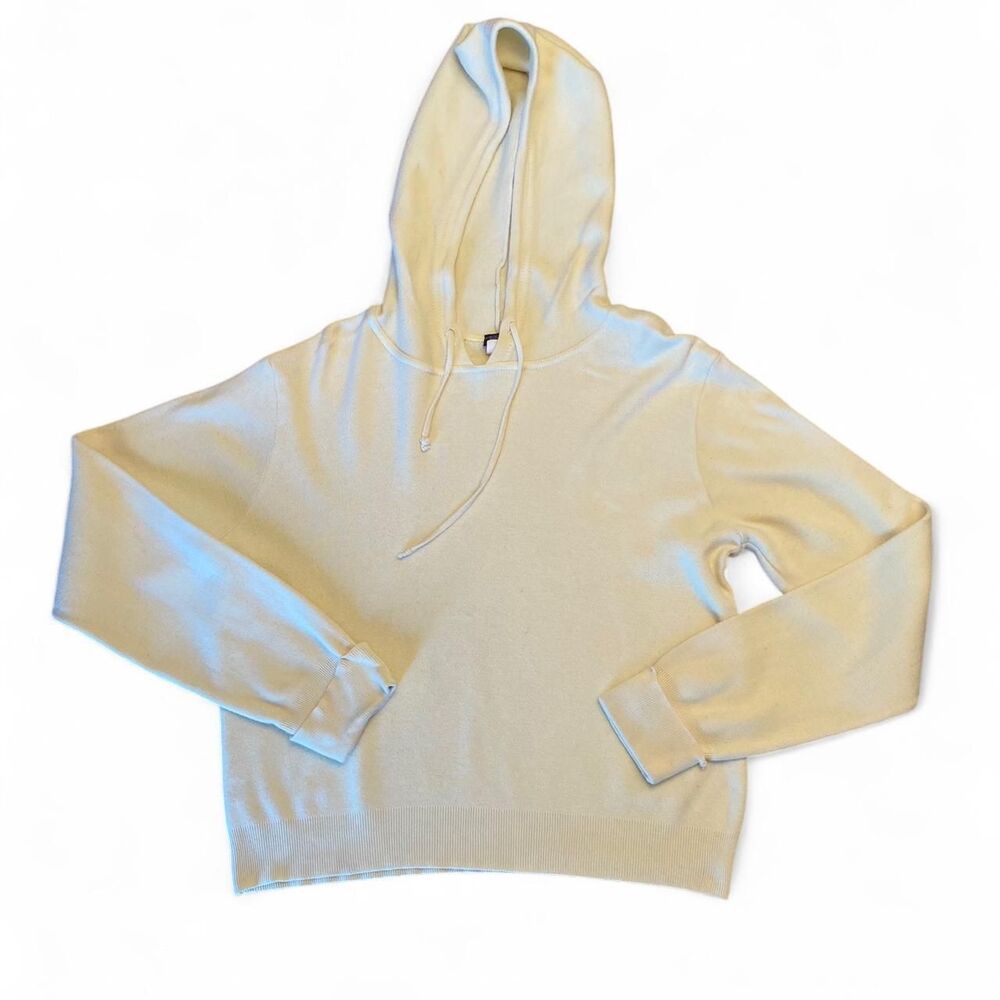 Indie loungewear pale yellow 2000s hoodie